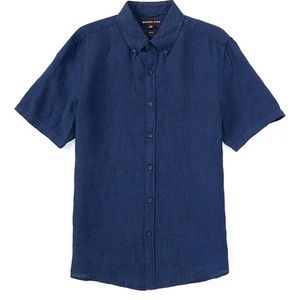 Michael Kors blue linen shirt